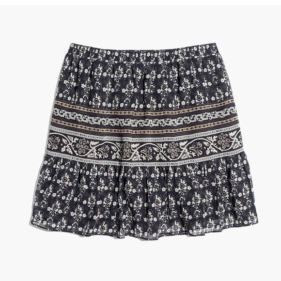 Madewell Artisan Floral Mini Skirt Sz M - Picture 4 of 12